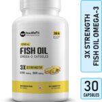 Youwefit Omega-3 Fish Oil | 1250Mg Triple Strength Capsules | No Fishy Burps(30 Capsules)