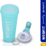 Werfit Shaker Bottles For Protein Shake Gym Sipper Bottle For Men Women Boys Girls 700 Ml Shaker(Pack Of 1, Green, Plastic)
