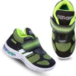 Miss & Chief Boys & Girls Velcro Walking Shoes(Green, 3 To 3.5 Years)