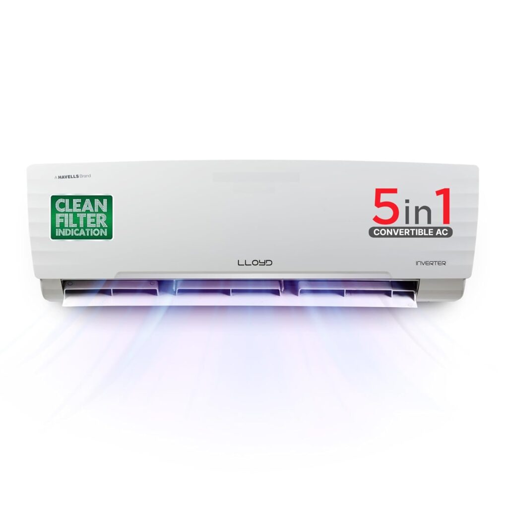 Lloyd 1.5 Ton 3 Star Inverter Split AC (5 in 1 Convertible