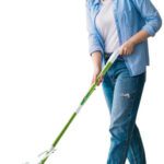 Scotch-Brite Butterfly Mop|With Squeezing Mechanism (1 Unit) Sponge Mop(Green 118 Cm)