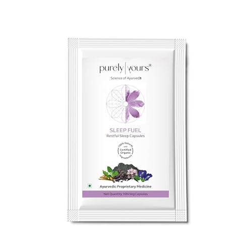 Purely Yours Sleep Fuel Capsules Melatonin-Free Formulation For Regulates Sleep Cycle, Relieves Insomnia – 10 Capsules (Pack Of 1)