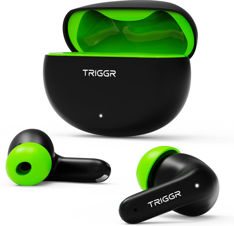Triggr Ultrabuds N3 With Crisp Calling, 50H Playtime, 13Mm Drivers, Bassxpand Bluetooth(Black Mantis, In The Ear)
