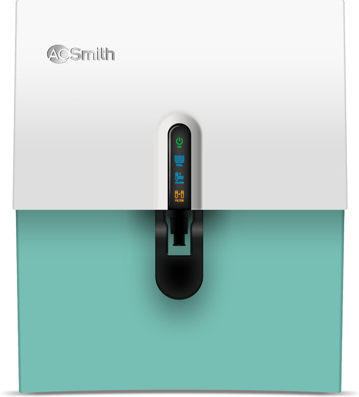 Ao Smith F9 5 L Ro + Scmt Water Purifier | Scmt – Silver Charged Membrane Technology| Baby-Safe Water With 8 Stage Purification| Digital Display| Alkaline Mineralizer Tech| Wall Mount + Table Top Placement| Suitable For All – Borewell, Tanker, Municipality Water(White)