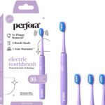 Perfora Battery Powered With 2 Brush Heads| 90 Days Battery Life . Ultra Soft Electric Electric Toothbrush(Lilac Lavender)