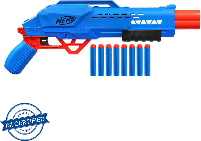 Nerf Alpha Strike Big Cat Db-2 Blaster, Fires 2 Darts In A Row, Incl. 8 Darts, For 8+ Guns & Darts(Multicolor)