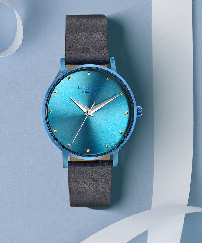 Sonata Poze Blue Dail Blue Strap Analog Watch  – For Women