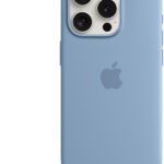 Vuriozz Back Cover For Iphone 16 Pro Max Liquid Silicone Case(Blue, Magsafe, Silicon, Pack Of: 1)