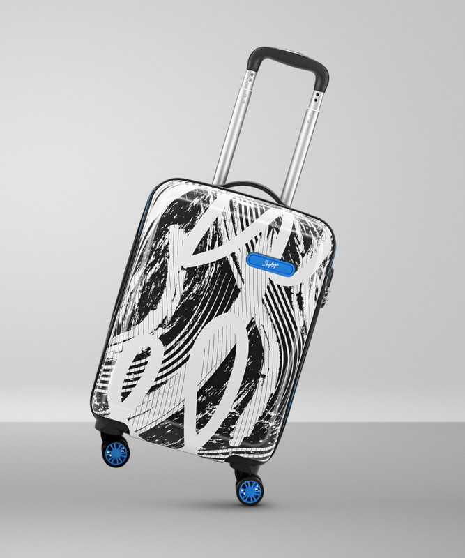 Skybags Stroke 55 – Hardbody Trolley Bag Cabin Suitcase 8 Wheels – 22 Inch