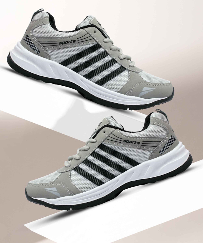 Asian Wndr-13 Sports Shoes For Men | Latest Stylish Casual Sport Shoes For Men |Running Shoes For Boys | Lace Up Lightweight Gray Shoes For Running, Walking, Gym, Trekking, Hiking & Party Running Shoes For Men(Multicolor , 6)