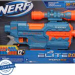 Nerf Elite 2.0 Phoenix Cs-6 Motorized Blaster,6-Dart Clip,Scope,Incl. 12 Darts,For 8+ Guns & Darts(Multicolor)