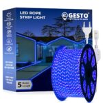 Gesto 5 Meter Rope Led Strip Lights – Outdoor Lights Waterproof For Balcony Decoration,Home Decor & Interior Decoration | Decorative Lights For Diwali Decoration,Cove Light For Ceiling (Blue)