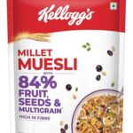 Kellogg’S Millet Muesli With 84% Fruit, Seed & Multigrain 1000G | High In Fibre | Multigrain Breakfast Cereal