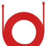 Oneplus Usb Type C Cable 10 A 1 M Oneplus Brand Original Dl129(Compatible With Oneplus Open/Oneplus 11/Oneplus 11R/Oneplus 10 Pro/Oneplus 10R/Oneplus 9R, Red, One Cable)
