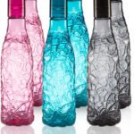 Flipkart Smartbuy Designer Mosaic Bottle – 1000Ml – Pet(Pack Of 6, Multicolor, Plastic)