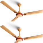Longway Starlite-1 P2 1200 Mm 3 Blade Ceiling Fan(Ultra High Speed | Golden Beige | Pack Of 2)