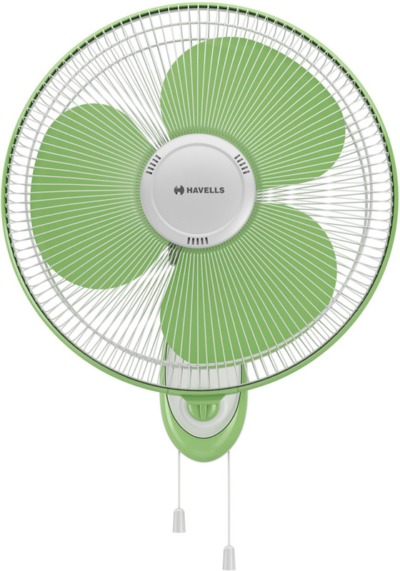 Havells Gatik Neo 400 Mm 3 Blade Wall Fan(White Green | Pack Of 1)