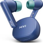 Mivi Duopods B1 (Just Launched)45Hrs Playtime, Ai Enc For Hd Call, Fast Charging, 5.3 Bluetooth(Blue, In The Ear)