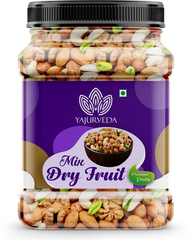 Yajurveda Natural And Premium Healthy Mixed Dry Fruits Nuts Healthy For Every Occasion Assorted Seeds & Nuts(500 G)