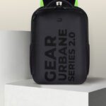 Gear Parker Executive 23 L Laptop Backpack(Black, Green)