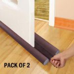 Zudora Door Bottom Sealing Guard Strip (Brown, 39 Inch) Door Closers | Sound-Proof Reduce Noise Energy Saving Weather Stripping Door Mounted Door Stopper(Brown)