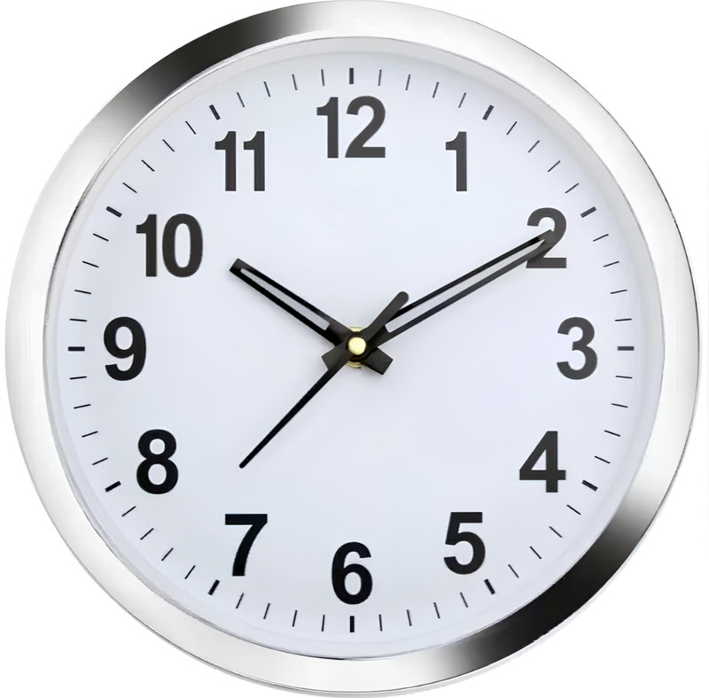Masstone Analog 20 Cm X 20 Cm Wall Clock(White, With Glass, Standard)