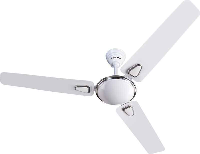 Bajaj Bajaj Crest Deco Turbo 1200Mm White Ceiling Fan 1 Star 1200 Mm 3 Blade Ceiling Fan(Energy Saving | White, Silver | Pack Of 1)