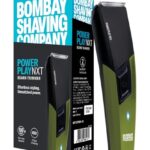 Bombay Shaving Company Power Play Nxt Trimmer, 9 Weeks Of Trimming, 90 Mins Run Time With Type C, 6 Comb Attachments, Self-Sharpening Blades | Trimmer For Men || Green