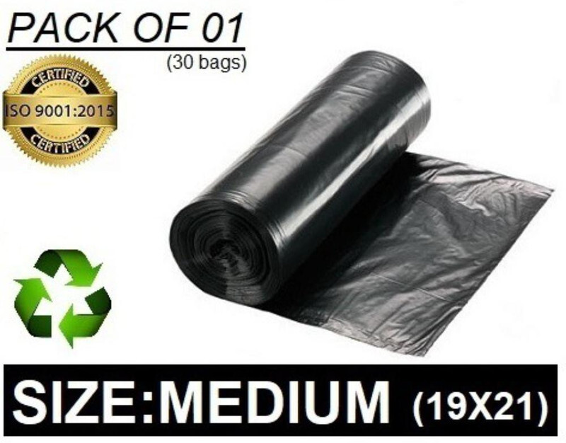 Arham 19X21 Inch Medium 10 L Garbage Bag Pack Of 30(30Bag )