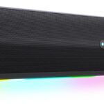 Blaupunkt Sba20 Pro With 2000Mah Battery,Rgb Lights,Honeycomb Design, 25 W Bluetooth Soundbar(Black, 2.1 Channel)