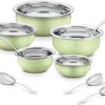 Classic Essentials Pista Handi/Patila/Bhagona/Biryani Cook & Serve Induction Bottom Cookware Set(Stainless Steel, 10 – Piece)