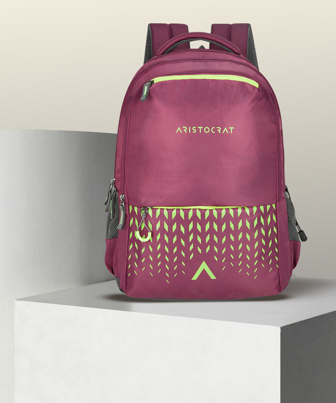 Aristocrat Polyester 30L Bean Backpack Wine For Men & Women 30 L Backpack(Red)