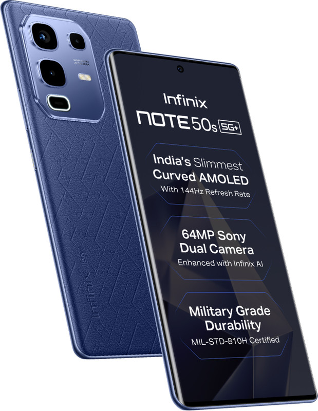 Infinix Note 50S 5G+ (Marine Drift Blue, 128 Gb)(8 Gb Ram)