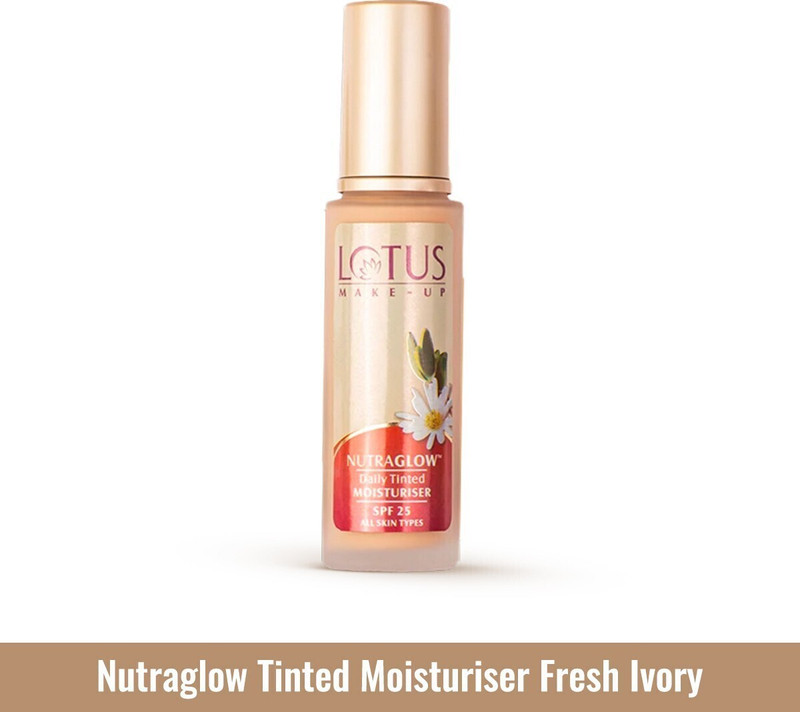 Lotus Herbals Nutraglow Daily Tinted Moisturiser Spf 25 – Fresh Ivory T2(50 Ml)