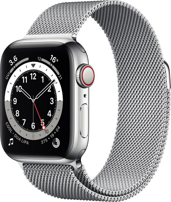 Apple Watch Series 6 Gps + Cellular(Silver Strap, Regular)