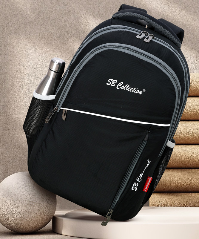 Sbcollection Medium 30 L Backpack School College Laptop Bag For Boys And Girls 30 L Laptop Backpack(Black)