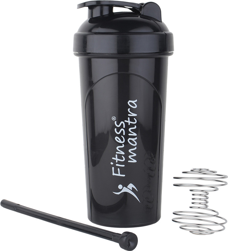 Fitness Mantra 700Ml Classic Bottle For Men & Women 700 Ml Shaker(Pack Of 1, Black, Plastic)