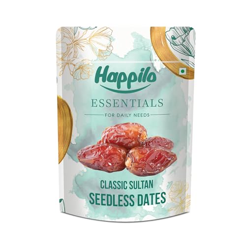 Happilo Essentials Classic Sultan Seedless Dates 500G