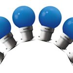 Wipro Safelite N10004 B22 0.5-Watt Led Night Lamp (Pack Of 6, Blue)