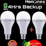 Henonex 12 W Inverter Standard B22 Inverter Bulb(White, Pack Of 3)