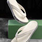 Asian Men Flip Flops(White , 7)