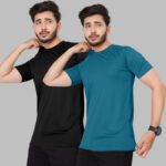 M7 By Metronaut Solid Men Round Neck Multicolor T-Shirt