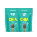 Yogabar Chia Seeds – Calcium, Iron & Zinc – Diet Food Healthy Snacks 1Kg (500G X Pack Of 2)