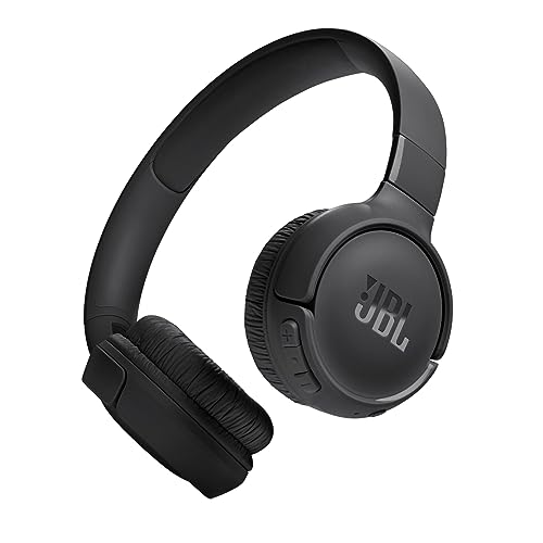 Jbl Tune 520Bt Wireless Headphones With Mic, Upto 57H Battery, Speed Charge : 5 Min Charge Gives Up To 3H Of Playback, Multipoint Connect, Customizable Bass With Headphones App, Bt 5.3 (Black)