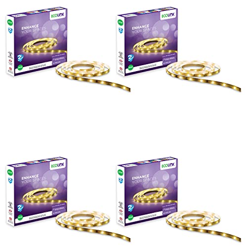 Ecolink Polycarbonate 25-Watt Led Strip Light Green (60 Leds, Pack Of 4), 10.9 Cm