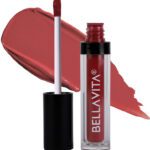 Bellavita Kiss-Proof Liquid Lipstick, Intense Moisturisation, Ultra Matte Finish(Naughty Nude, 4.5 Ml)