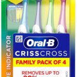 Oral-B Crisscross Deep Clean, Family Value Pack Of 4 Soft Toothbrush(Pack Of 4)