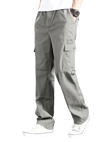 Lymio Loose Men Cargo (Cargo-118-Grey-L_Grey
