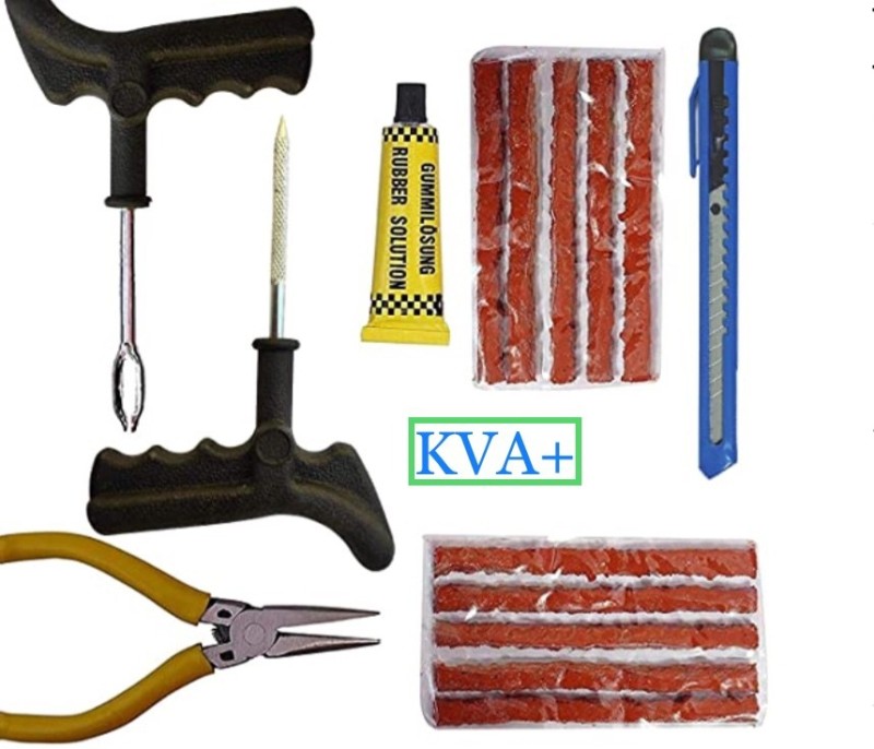 Kva Plus Kv+ 9 Tubeless Tyre Puncture Repair Kit Tubeless Tyre Puncture Repair Kit