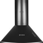 Faber Hood Class Pro Pb Bk Ltw 60 Pyramid Shape 60Cm|3 Layer Baffle Filter|Powerful Suction |Low Noise Wall Mounted Black 1000 Cmh Chimney